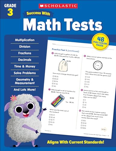 Scholastic Success With Math Tests Grade 3